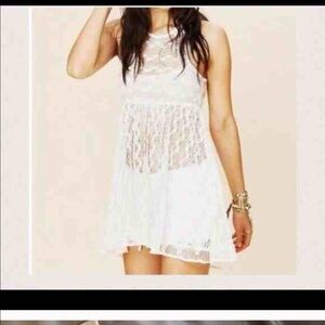 Free people off white lace dress, medium